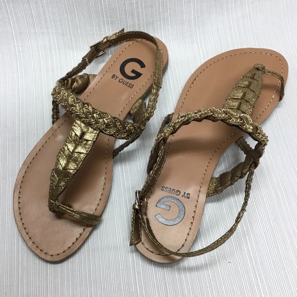 Guess Darling Gold Thong Sandals - Picture 5 of 6